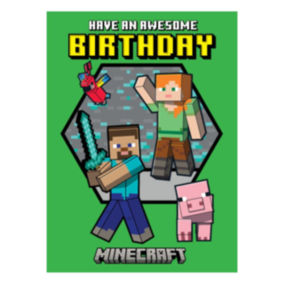 Ha En Fantastisk Födelsedag Minecraft® Födelsedagskort