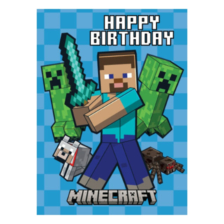Happy Birthday Minecraft® Kort