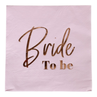 Bride To Be Servetter Ljusrosa