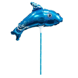 Delfin Folieballong På Pinne