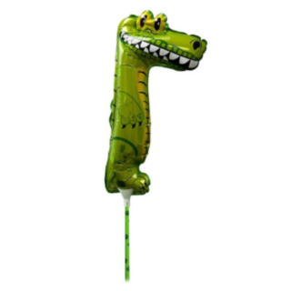 Krokodil Folieballong På Pinne