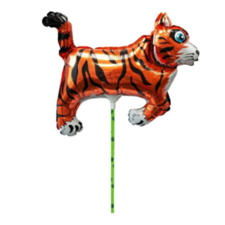 Tiger Folieballong På Pinne