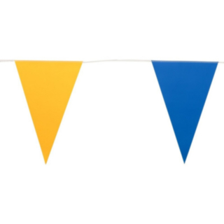 Flaggirlang Gul/Blå