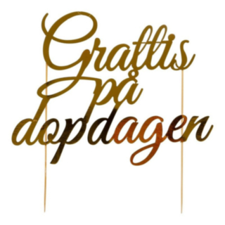 Grattis På Dopdagen Tårttopper