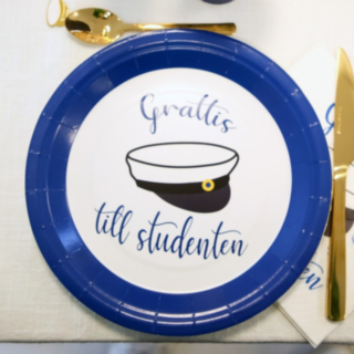 Grattis Till Studenten Papptallrikar