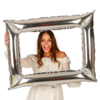 Fotoram Folieballong Silver