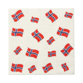 Norska Flaggan Servetter