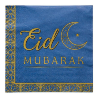 Eid Servetter Tallrikar Blå