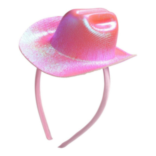 Cowboyhatt Hårband Ljusrosa