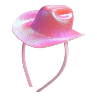 Cowboyhatt Hårband Ljusrosa