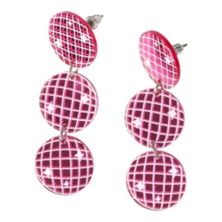 Discokula Örhängen Rosa