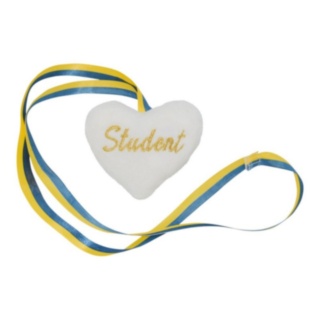 Studenthjärta Vit