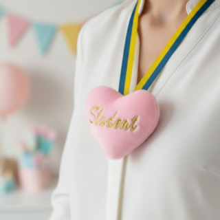 Studenthjärta Rosa