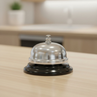 Receptionsklocka Silver