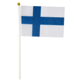 Finland Flagga På Pinne