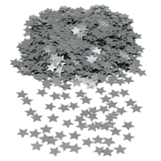 Stjärnor Konfetti Silver