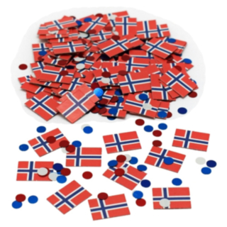 Norges Flagga Konfetti
