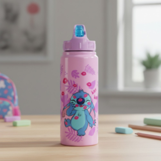 Stitch® Sport Vattenflaska Ljusrosa