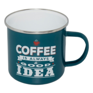 Coffee Retro Emaljmugg