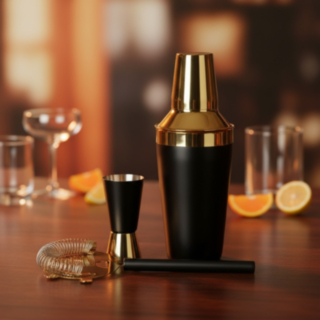 Shaker Barset Svart/Guld
