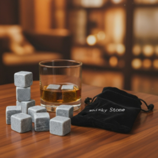 Whiskystenar & Förvaringspåse
