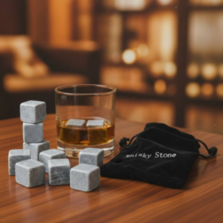 Whiskystenar & Förvaringspåse