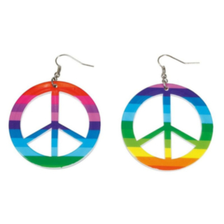 Regnbåge Peace Örhängen