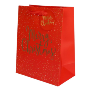 Merry Christmas Presentpåse Röd