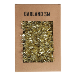 Glitter Julgirlang Guld