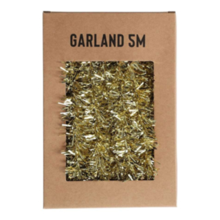 Glitter Julgirlang Guld