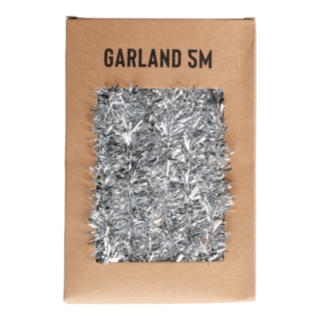 Glitter Julgirlang Silver