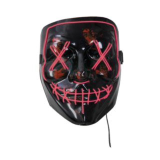 LED Horror Mask Röd