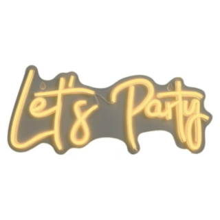 Let's Party Neon LED-skylt