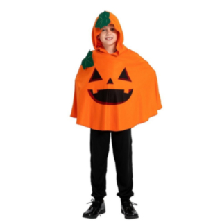 Pumpa Poncho Barndräkt