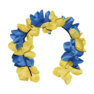 Blomsterhårband Blå/Gål