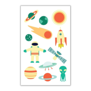 Astronaut Falska Tatueringar