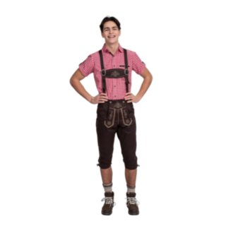 Lederhosen Knälånga Mörkbrun