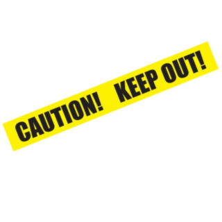 Caution Avspärrningsband Gul
