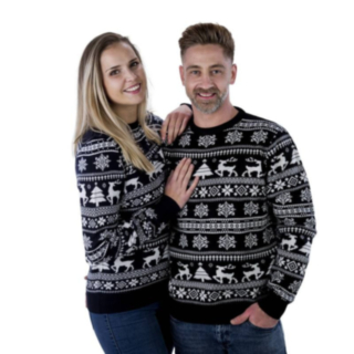 Jultröja Svart Vit