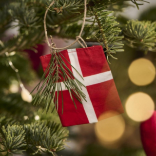 Ib Laursen® Dansk Flagga Julgransdekoration