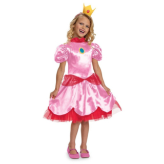 Super Mario® Prinsessan Peach Barndräkt