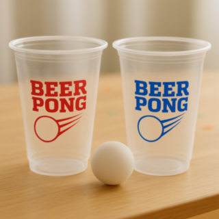 Återanvändbara Beer Pong Muggar & Bollar