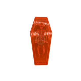 Orange skelett godisask