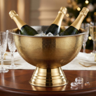 Champagnekylare Med Fot Rostfritt Stål