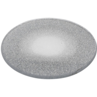 Glitter Dekorativ Glastallrik Silver