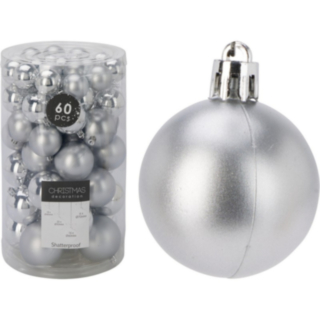 Matta & Blanka Julgranskulor Silver