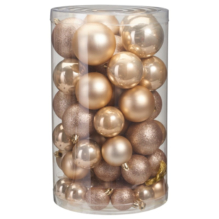 Matta & Blanka Julgranskulor Champagne/Guld