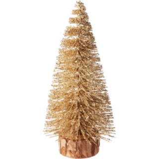 Glittergran Dekoration Guld