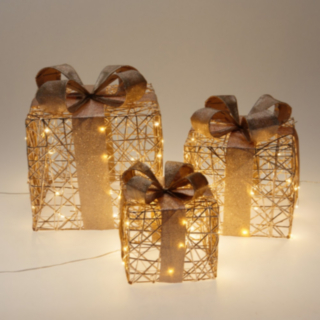 LED Julklappar Champagne