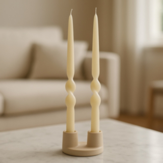 Skruvade Ljus Beige